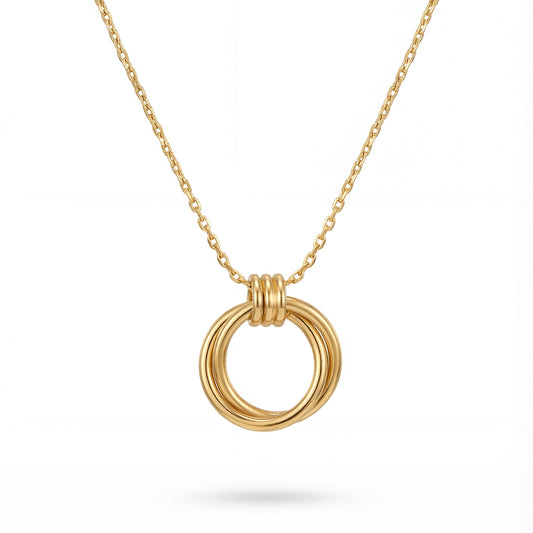 Collier Double Anneau