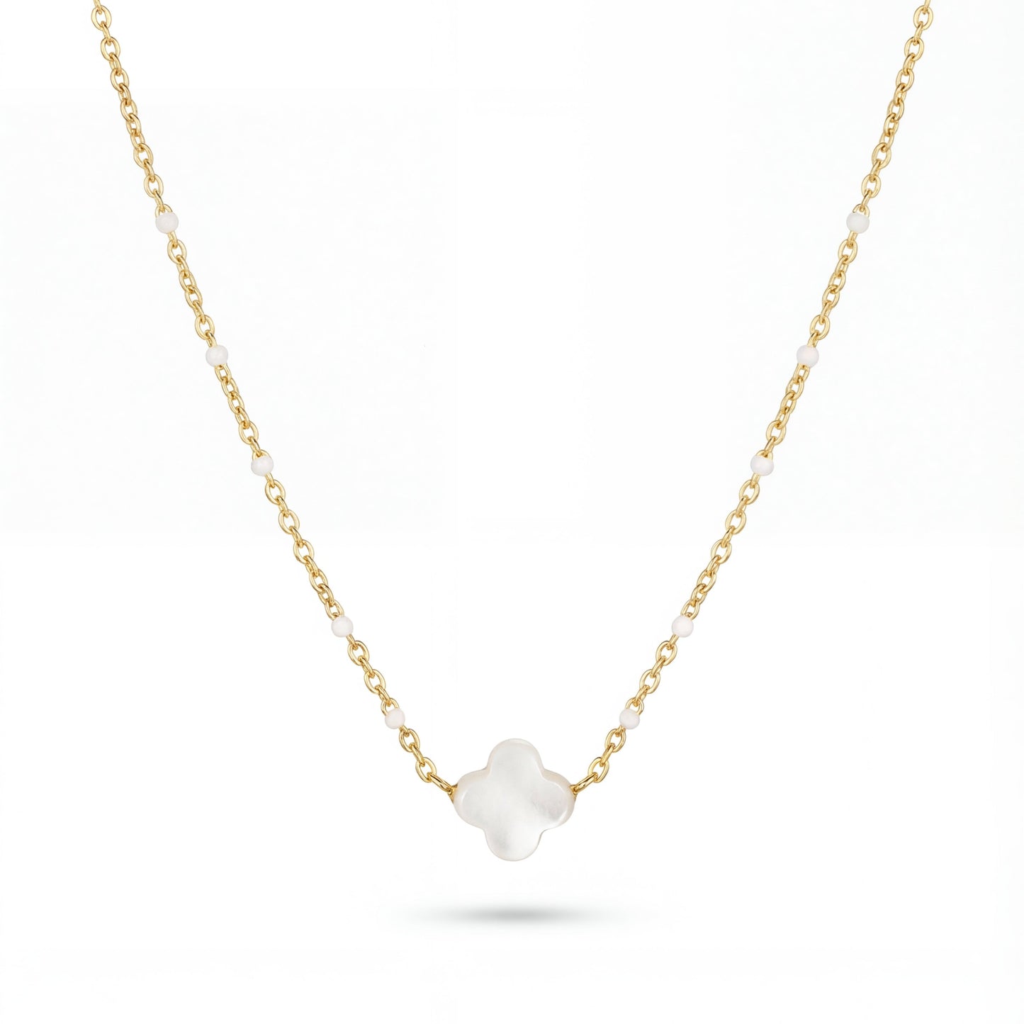 Collier Trèfle Blanc
