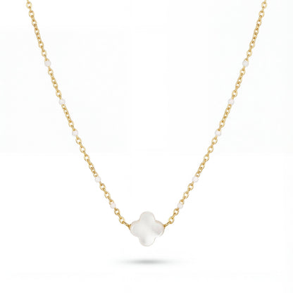 Collier Trèfle Blanc